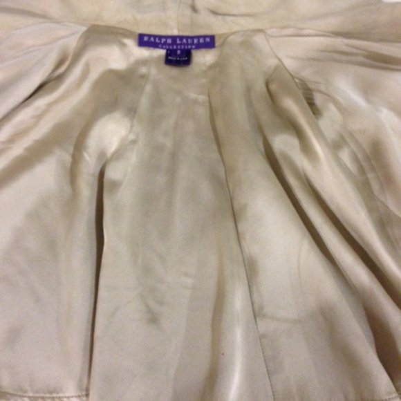 Ralph Lauren Collection Tan Suede Capelet Small - Picture 5 of 6